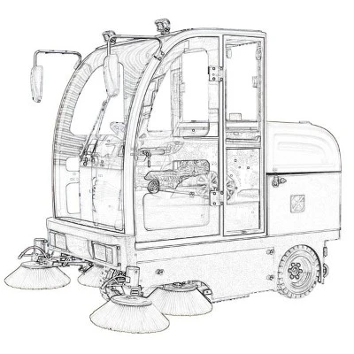 Electric Ride On Sweeper