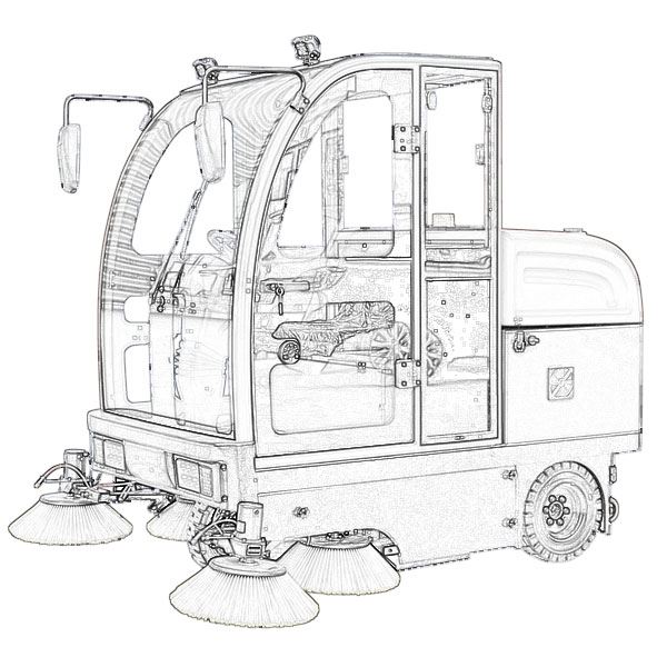 Electric Ride On Sweeper